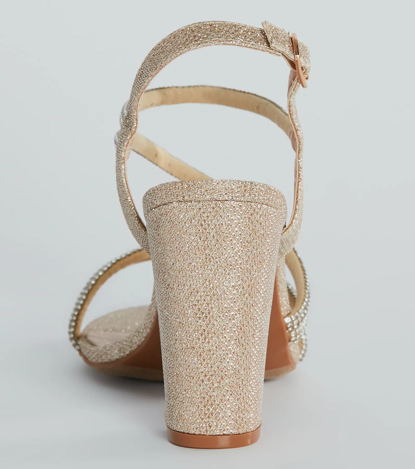 Miss Marvelous Rhinestone Block Heels