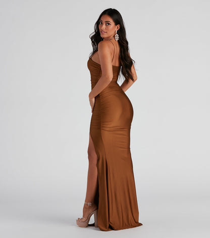 Cece Formal Square Neck Long Dress