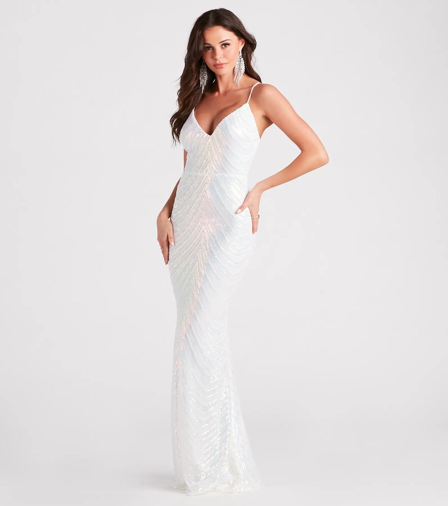 Jianna Formal Sleeveless Sequin Mermaid Dress