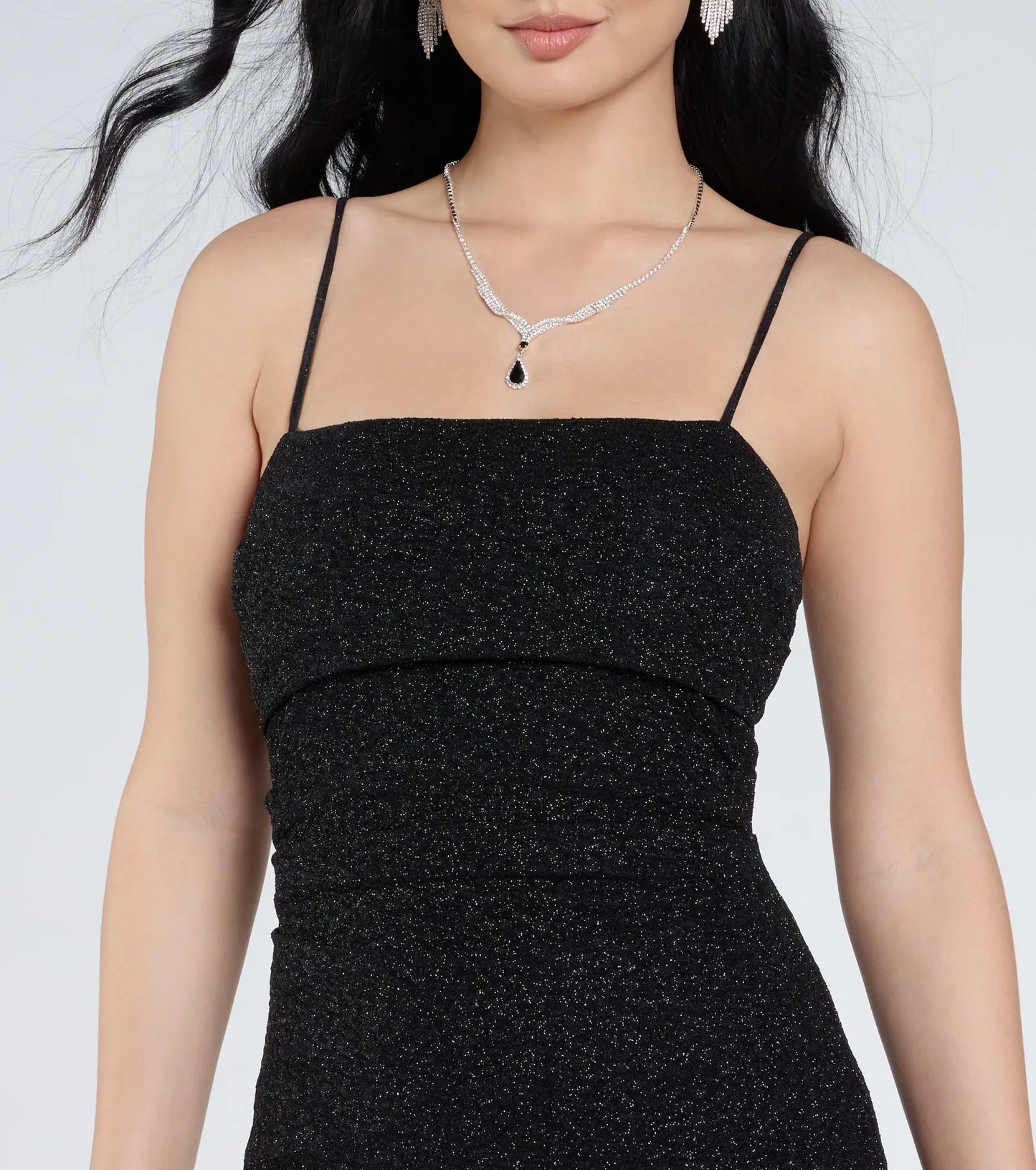 Wendy Sleeveless Mermaid Glitter Formal Dress
