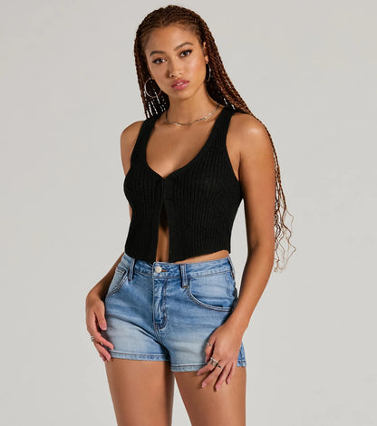 Dreamy Western Vibes Sleeveless Crochet Vest