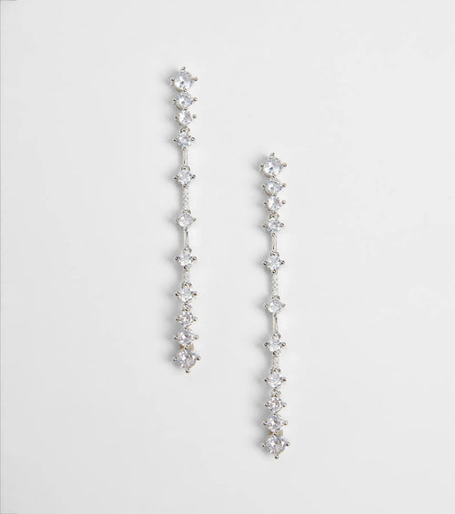 Sophisticated Taste Cubic Zirconia Earrings