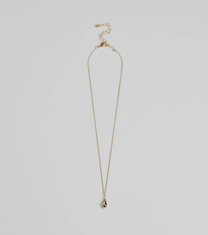Chic Approved Teardrop Charm Necklace