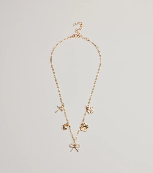 Adorably Glam Multi Charm Necklace