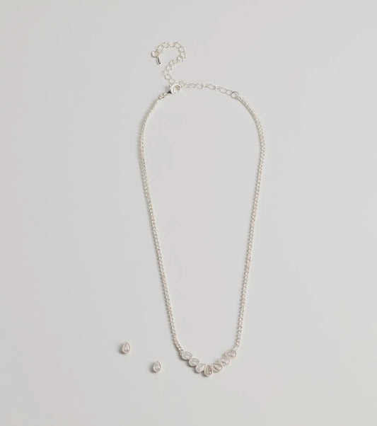 Unforgettable Luxe Cubic Zirconia Necklace Set