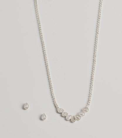 Unforgettable Luxe Cubic Zirconia Necklace Set