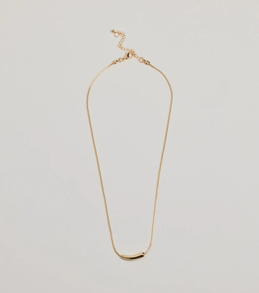 Dainty Luxe Bar Charm Necklace