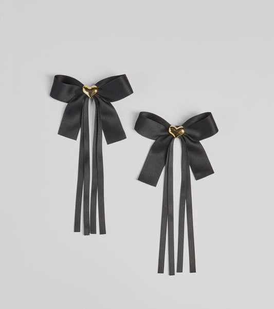 Timeless Charm Two-Pack Heart Hair Bows