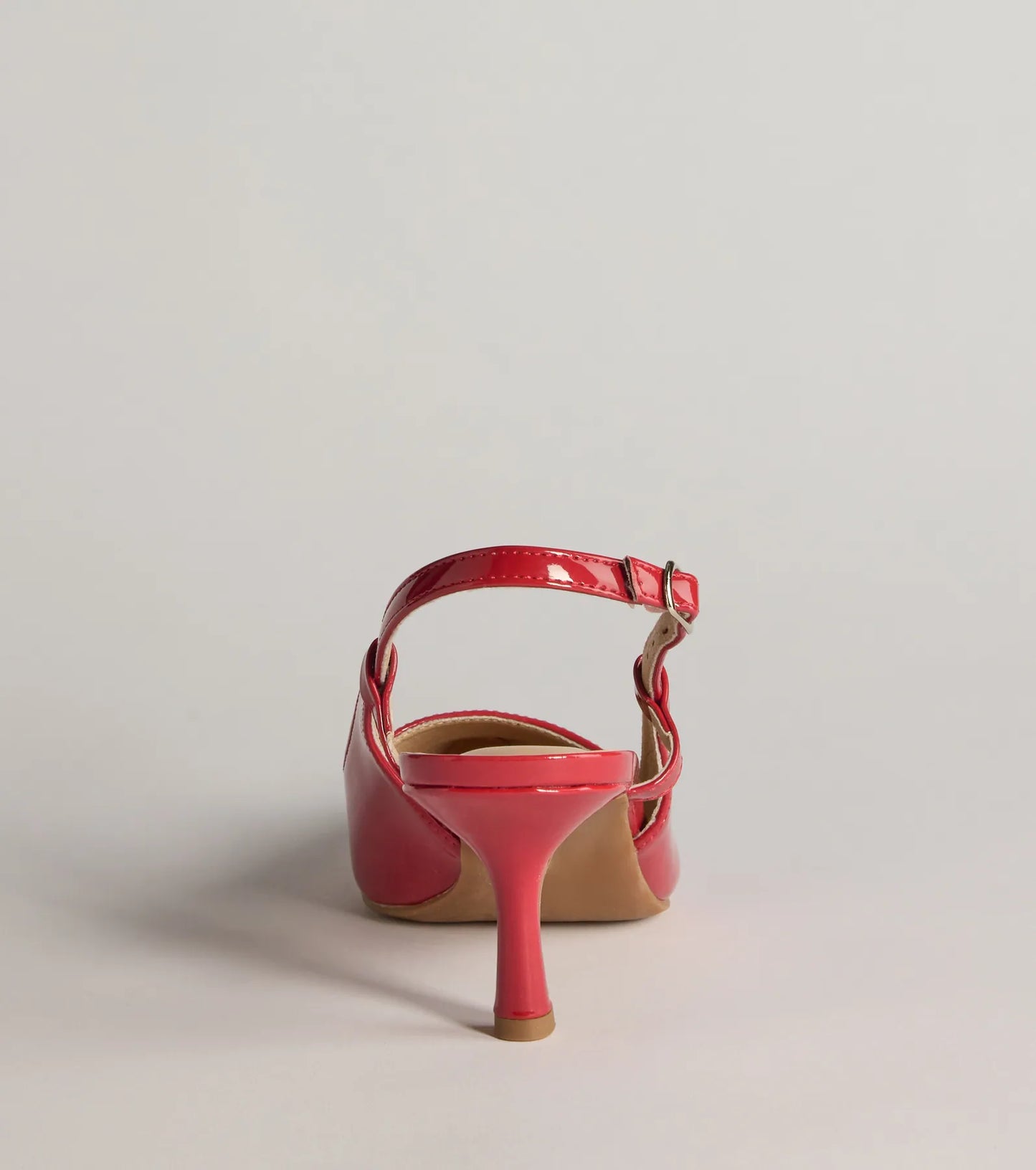 Forever Chic Pointed-Toe Slingback Kitten Heels