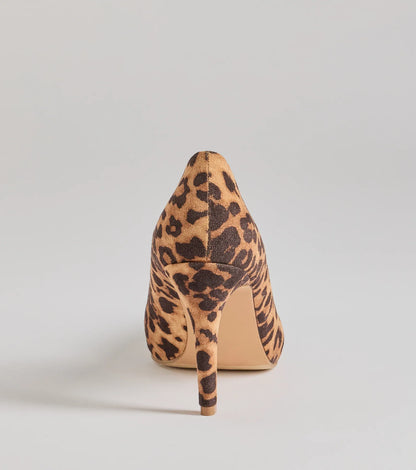 Spotted Chic Leopard Print Stiletto Pumps
