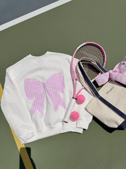 Hamptons Embroidered SHOPYDS EXCLUSIVE Coquette Bow BoatTote Bag