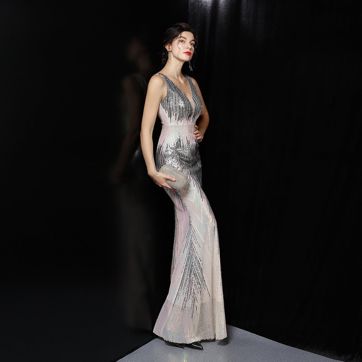 Ava Colorful Sequin Formal Dress