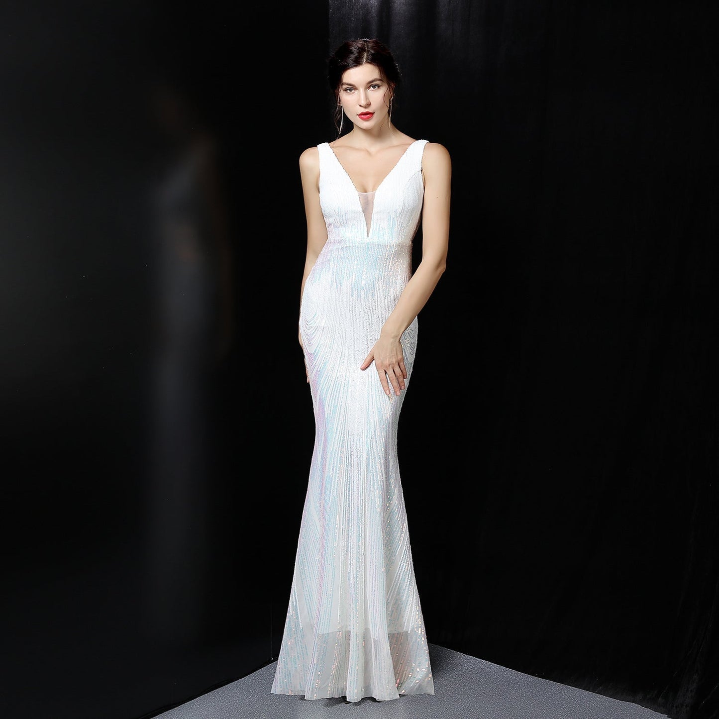 Ava Colorful Sequin Formal Dress
