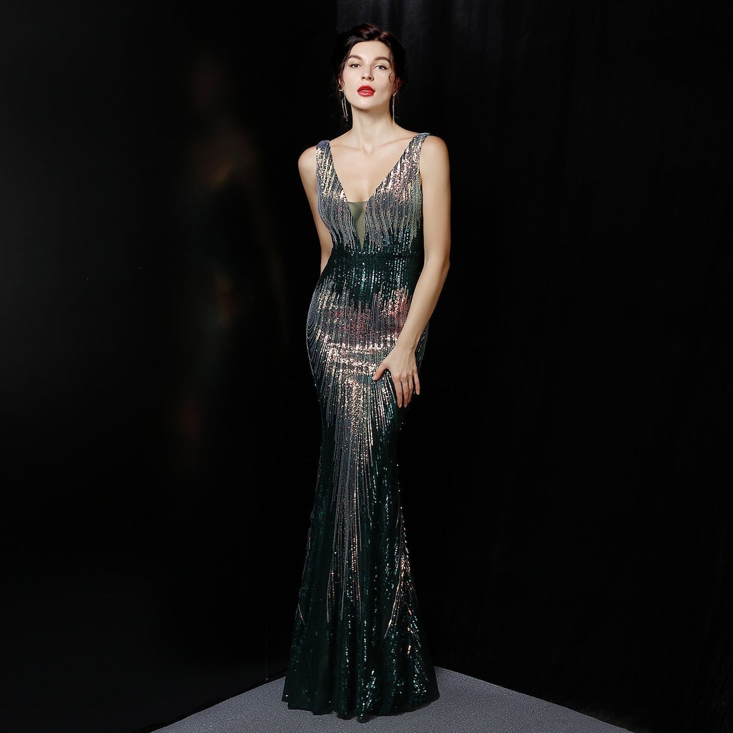 Ava Colorful Sequin Formal Dress