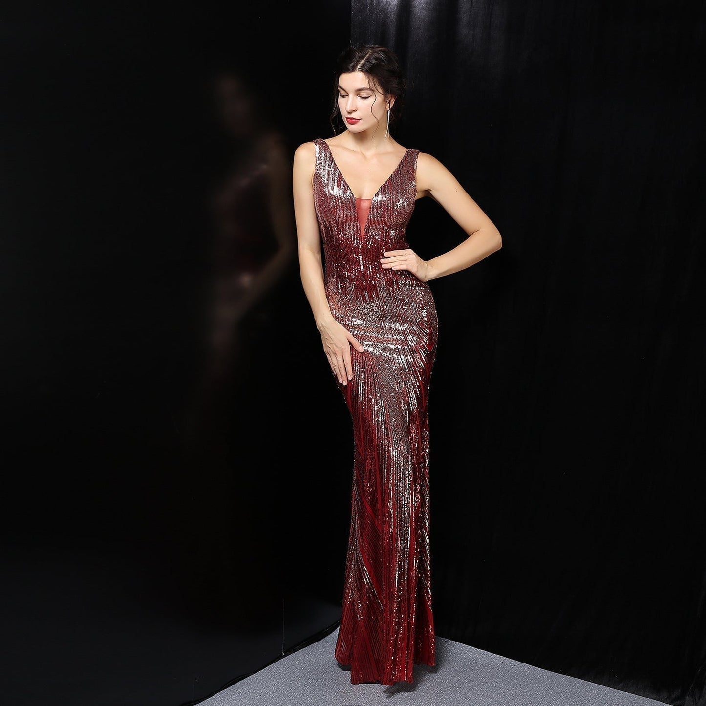 Ava Colorful Sequin Formal Dress