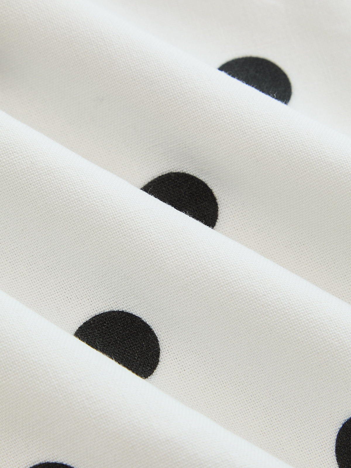 Fold Over Polka Dot A-Line Mini Dress