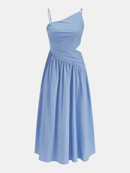 Asymmetric Cutout Cami Maxi Dress