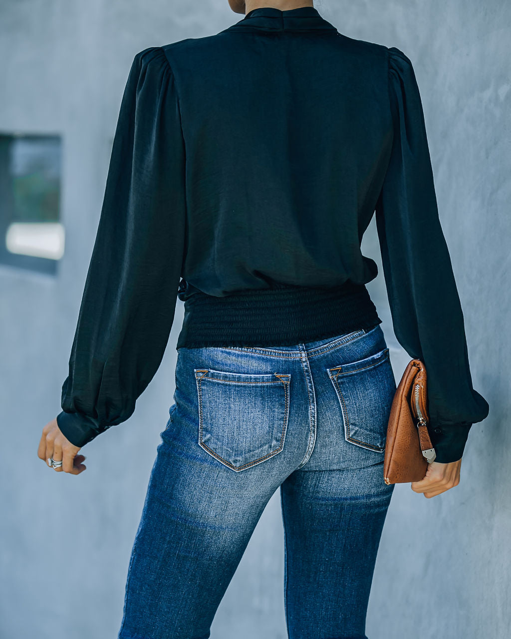 Exceptional Drape Blouse - Black