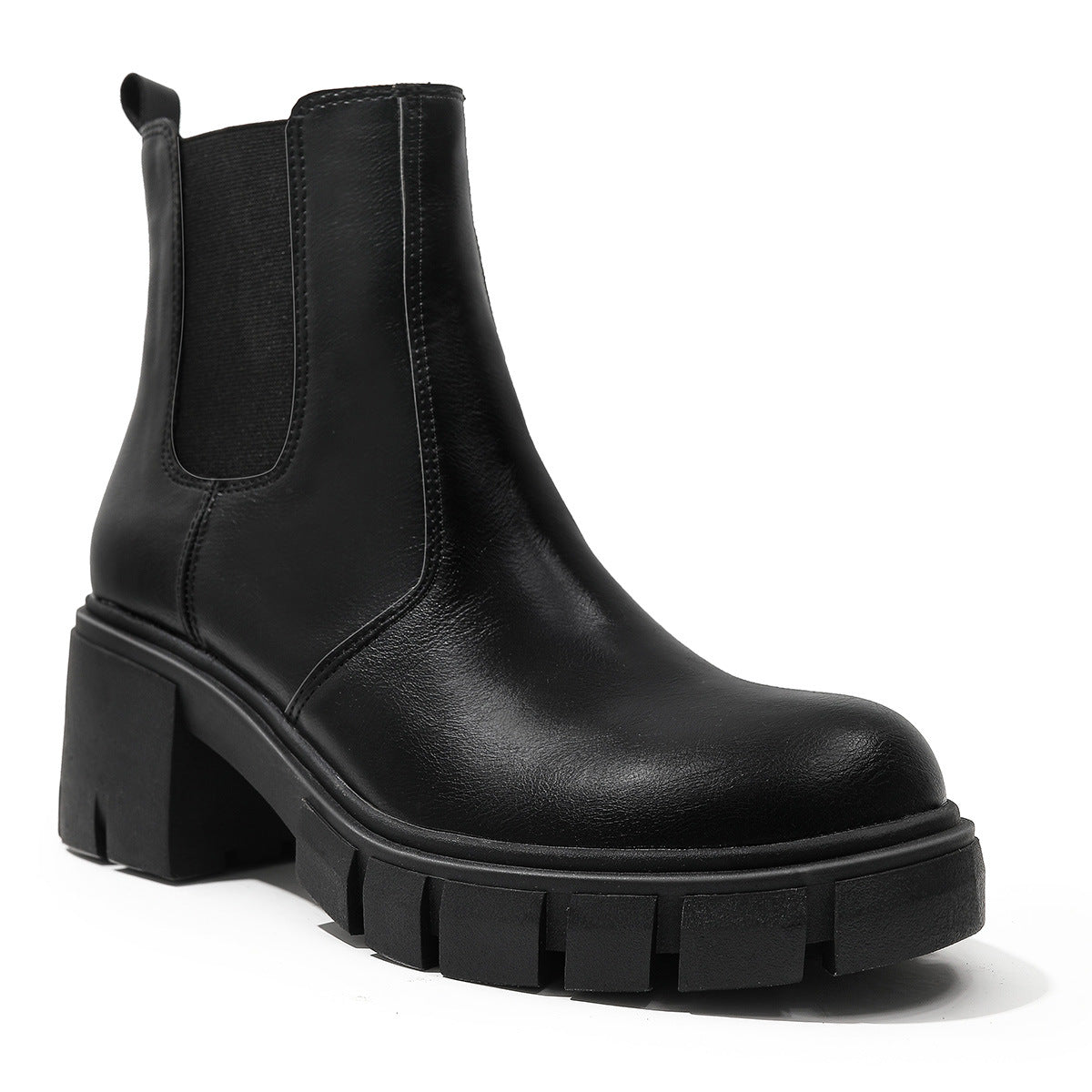Faux Suede Zipper Boots