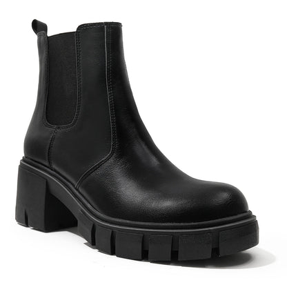 Faux Suede Zipper Boots