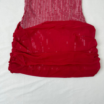Floral-Embellished Sequin Camisole Dress
