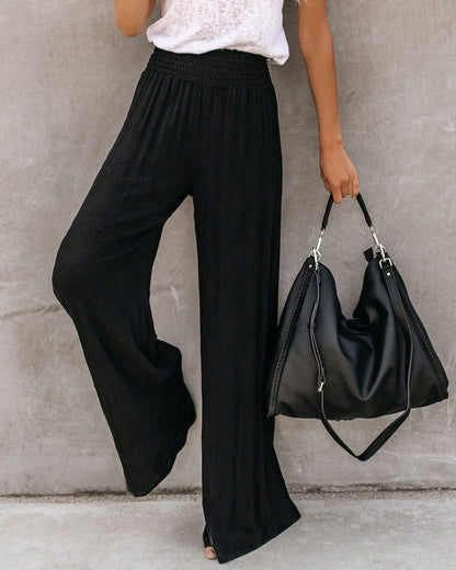 Feeling Free Smocked Embroidered Pants